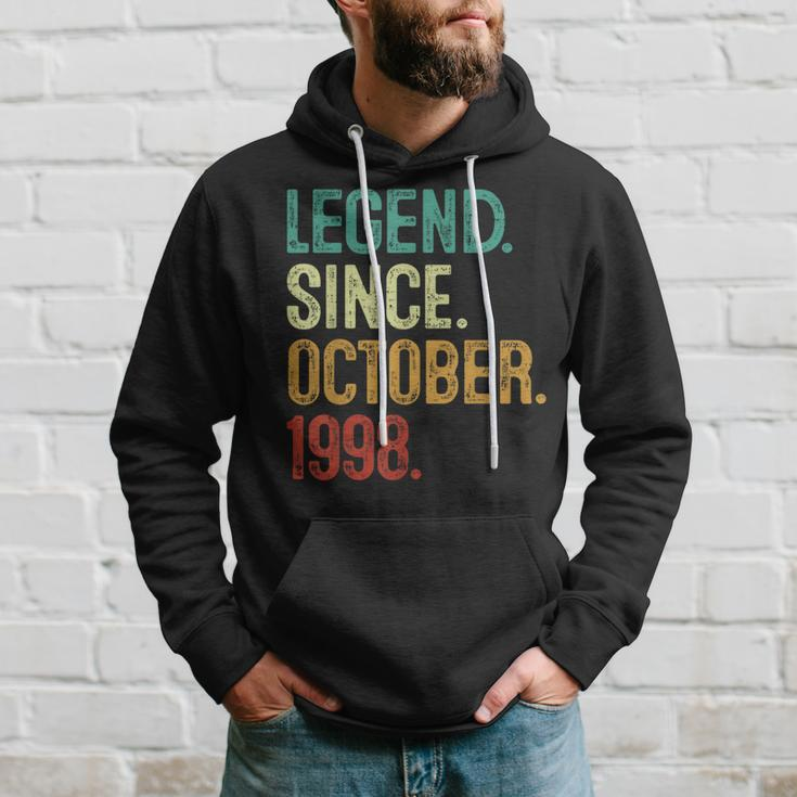 25 Years Old Legend Since October 1998 25Th Birthday Hoodie Gifts for Him