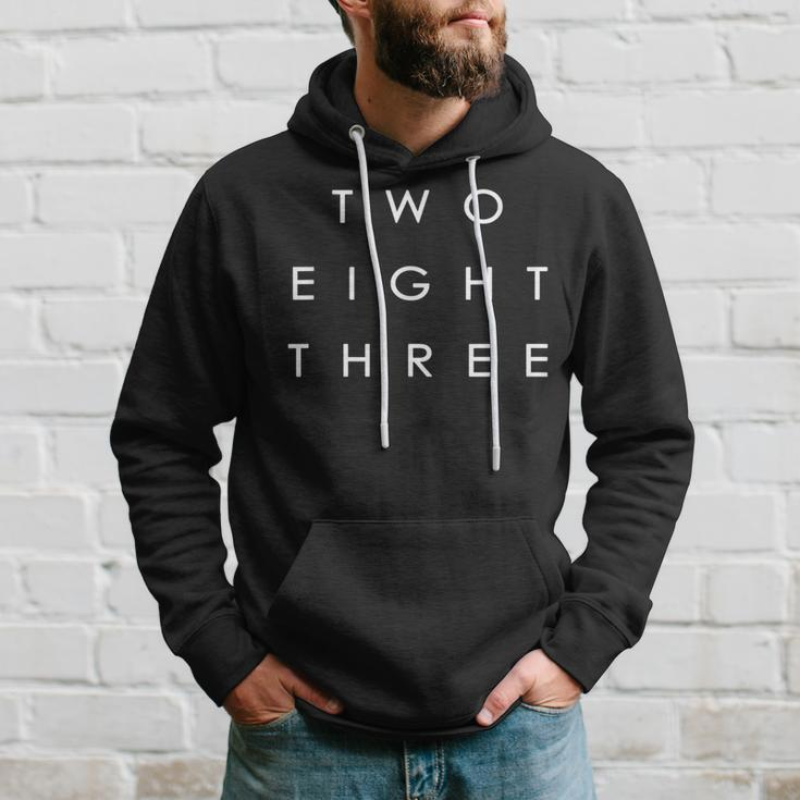 283 Area Code Words Ohio Two Eight Three Hoodie Gifts for Him