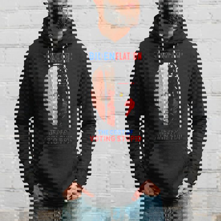4Th July Bidenflation The Cost Of Voting Stupid Inflation Hoodie Gifts for Him
