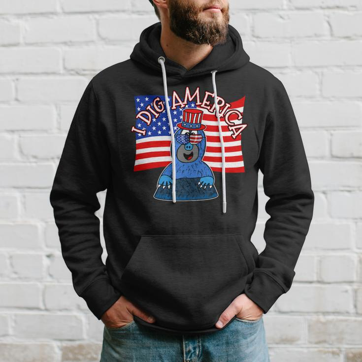 4Th July Mole I Dig America Independence Day Hoodie Gifts for Him