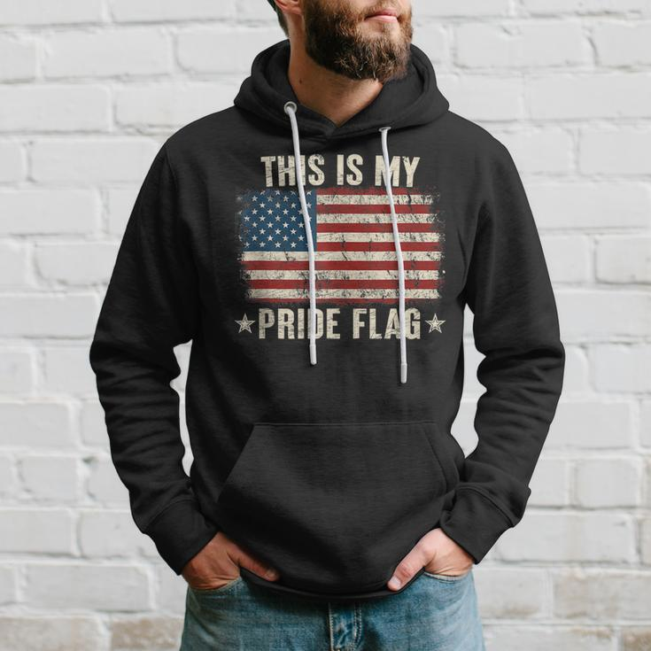 4Th Of July Patriotic This Is My Pride Flag Usa American Hoodie Gifts for Him