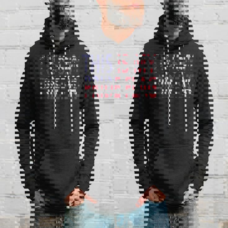 4Th Of July This Is My Pride Flag Usa American Land Identity Hoodie Gifts for Him