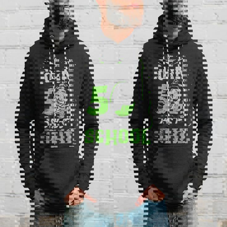 50Th Day Of School Rockin 50 Days Of School 50 Days Smarter Hoodie Gifts for Him