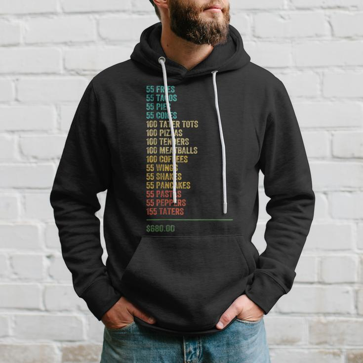 55 Burgers 55 Fries Retro Vintage Gift Burgers Funny Gifts Hoodie Gifts for Him