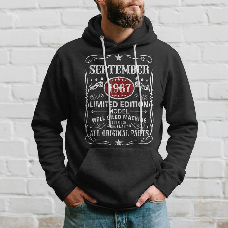 56 Years Old Vintage September 1967 56Th Birthday Hoodie Gifts for Him