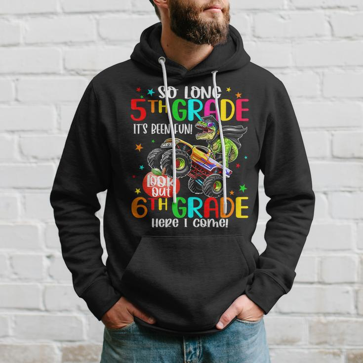 5Th Grade Graduation Dinosaurs Truck 6Th Grade Here We Come Hoodie Gifts for Him