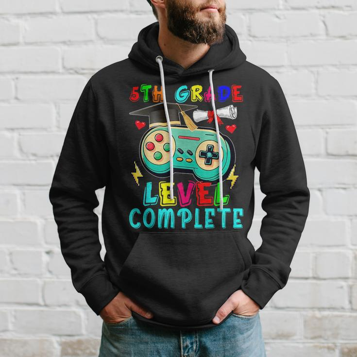 5Th Grade Level Complete Cute Game Controller Gamer Graduate Hoodie Gifts for Him