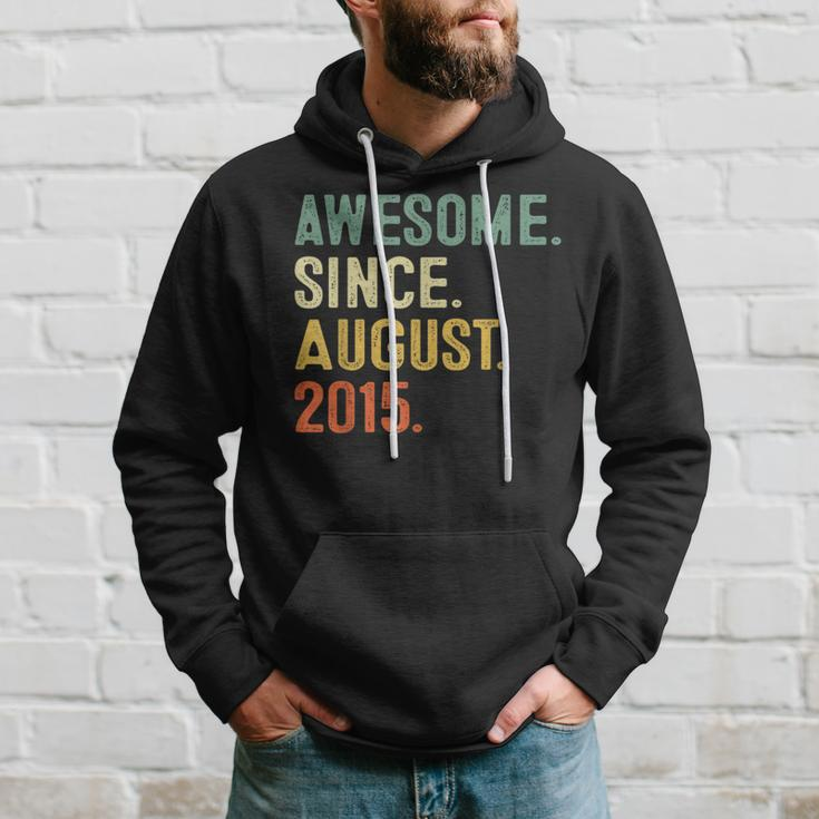 8 Year Old Gifts 8Th Birthday Boys Awesome Since August 2015 Hoodie Gifts for Him