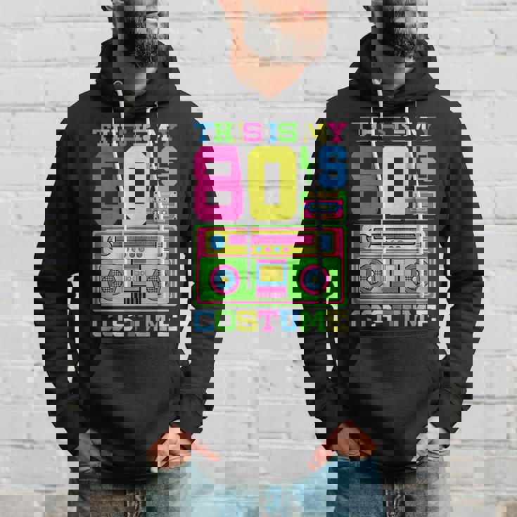 80S Costume 1980S Theme Party Eighties Styles Fashion Outfit 80S Vintage Designs Funny Gifts Hoodie Gifts for Him