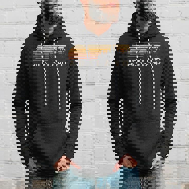 Adaland Wv Vintage Evergreen Sunset Eighties Retro Hoodie Gifts for Him