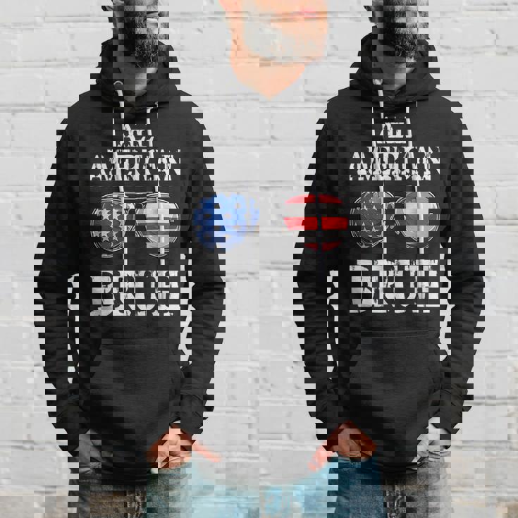 All American Bruh 4Th Of July Boys Patriotic Usa Ns Kids Patriotic Funny Gifts Hoodie Gifts for Him