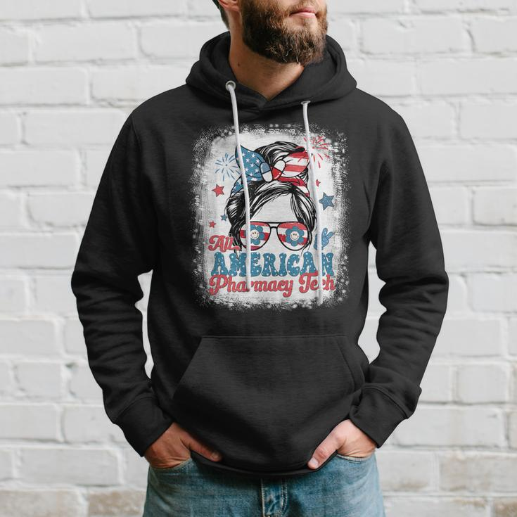 All American Pharmacy Tech Patriotic Usa Flag 4Th Of July Hoodie Gifts for Him