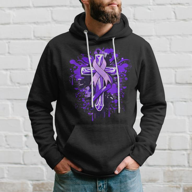 All Cancer Awareness Cross All Cancer Month Hoodie Gifts for Him