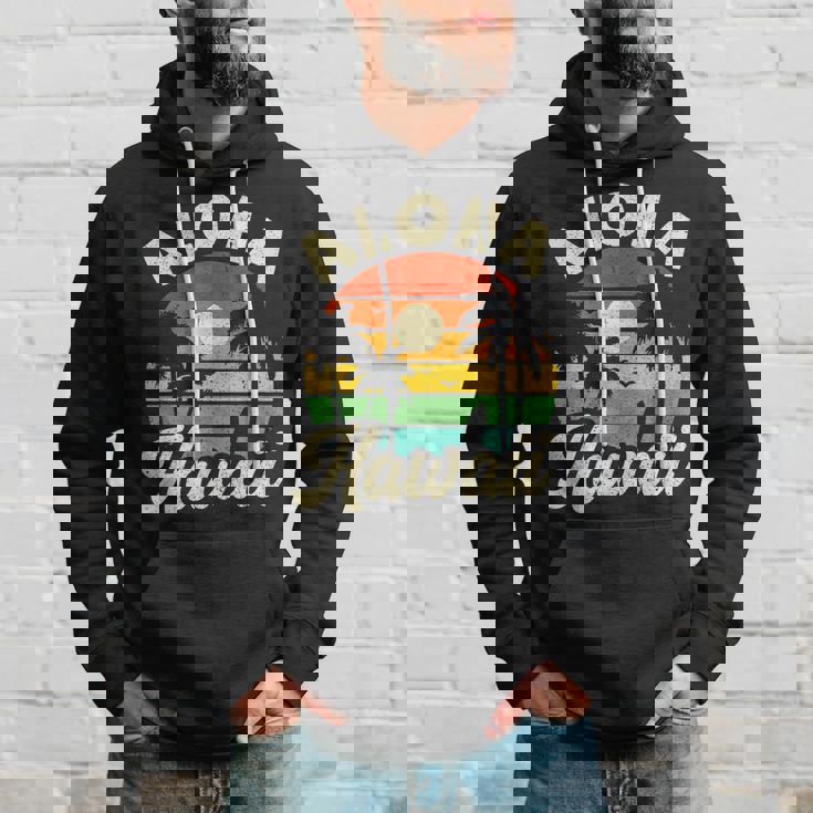 Aloha Hawaii Hawaiian Island Beach Vacation Summer Hoodie Gifts for Him
