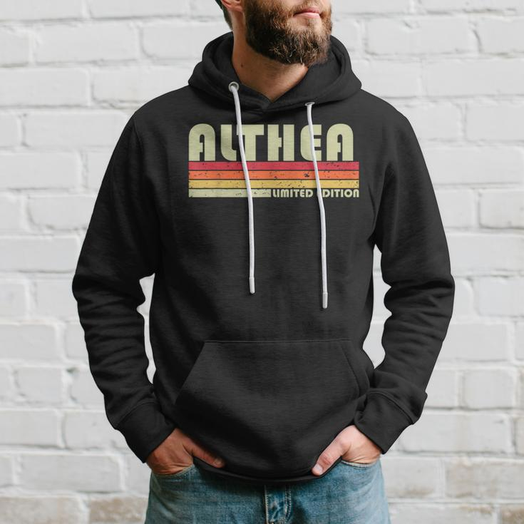 Althea Gift Name Personalized Retro Vintage 80S 90S Birthday 90S Vintage Designs Funny Gifts Hoodie Gifts for Him