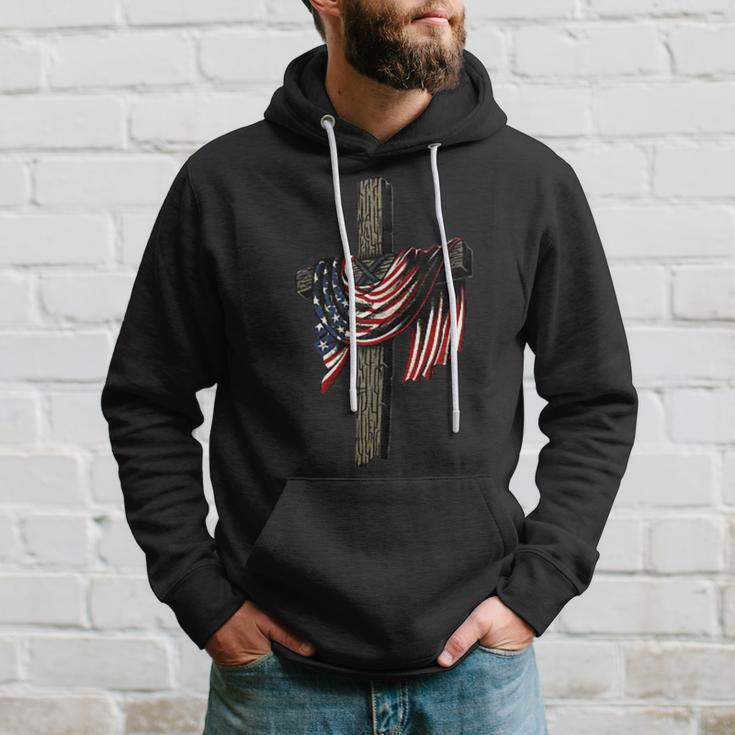 American By Birth Christian By Choice Dad By The Grace Hoodie Gifts for Him