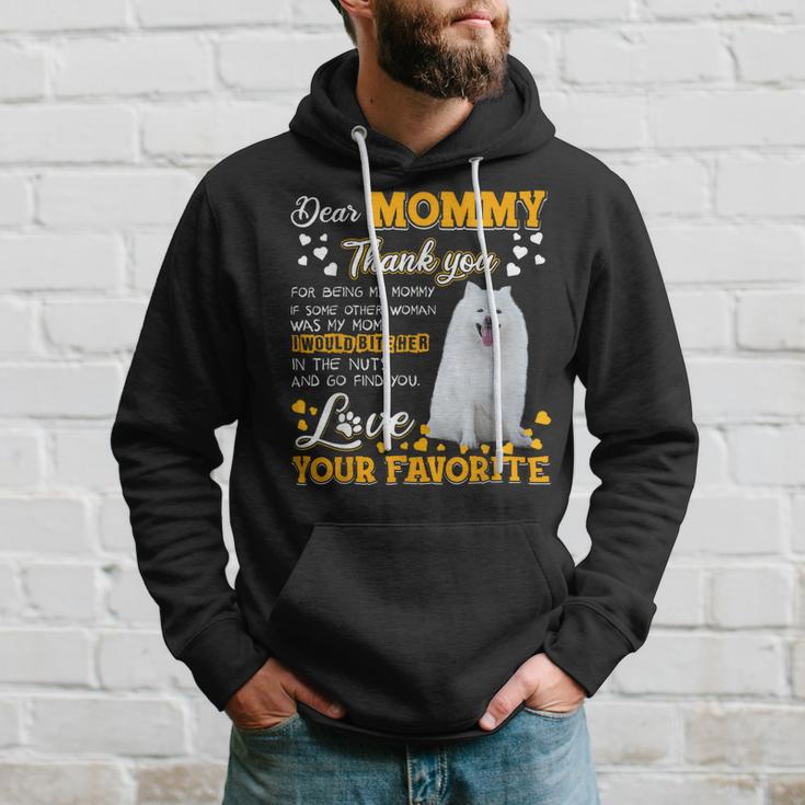 American Eskimo Dog Dear Mommy Thank You For Being My Mommy Hoodie Gifts for Him