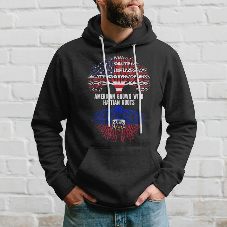 American Grown With Haitian Roots Usa Flag Hoodie Gifts for Him