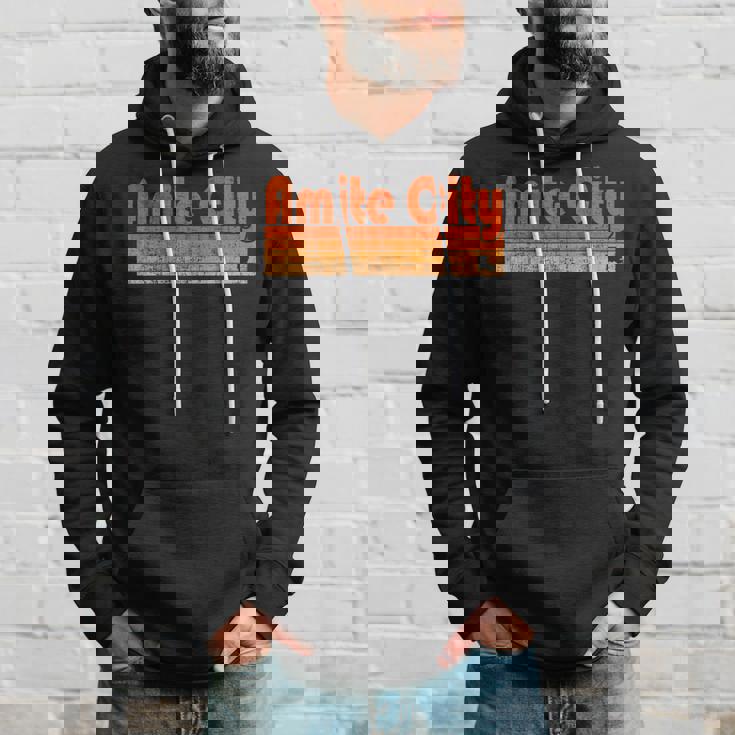 Amite City Louisiana Retro 80S Style Hoodie Gifts for Him