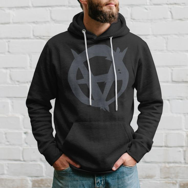 Anarchy In Distress Upside Down Anarchy Hoodie Gifts for Him