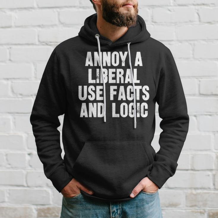 Annoy A Liberal Use Facts And Logic Hoodie Gifts for Him