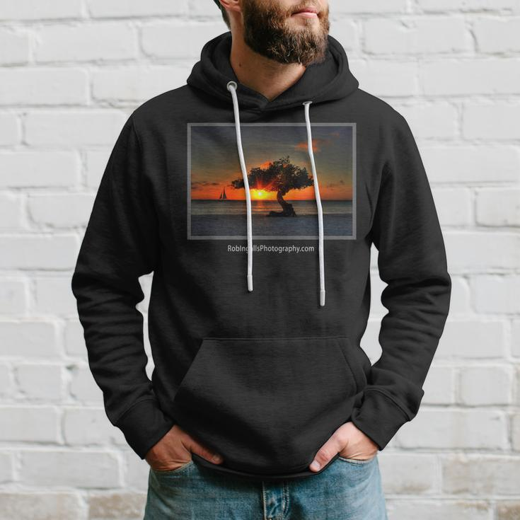 Aruba Divi Tree And Sailboat Hoodie Gifts for Him
