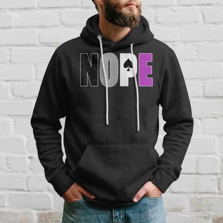 Asexual Pride Nope Ace Flag Asexuality Ally Lgbtq Month Hoodie Gifts for Him