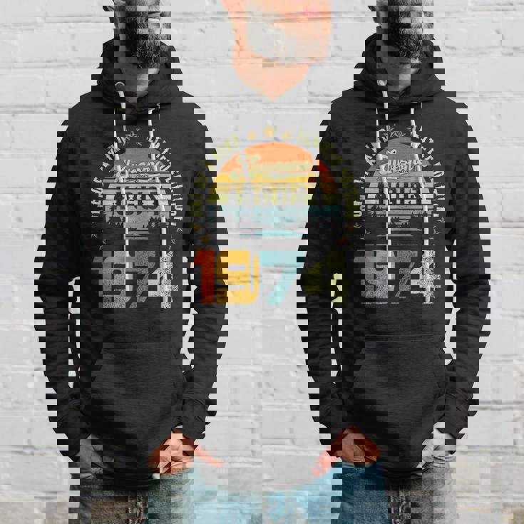 Awesome Since August 1974 One Of A Kind Limited Edition Hoodie Gifts for Him