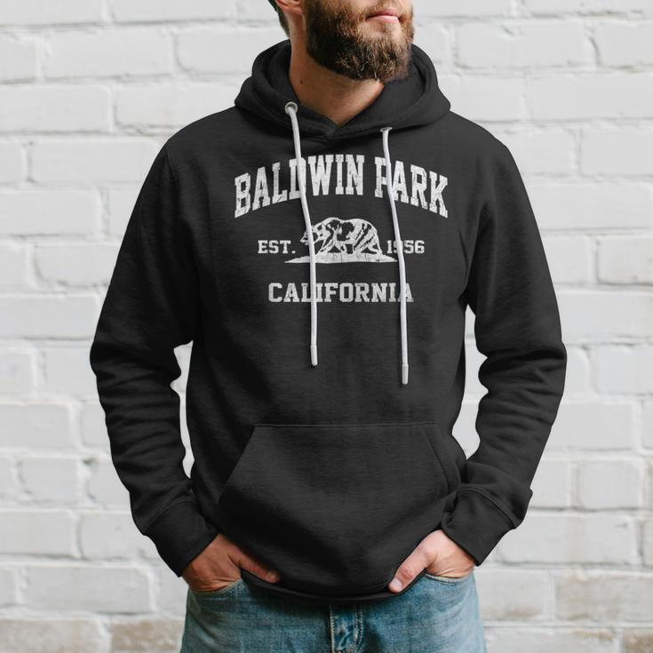 Baldwin Park California Ca Vintage State Athletic Style Hoodie Gifts for Him