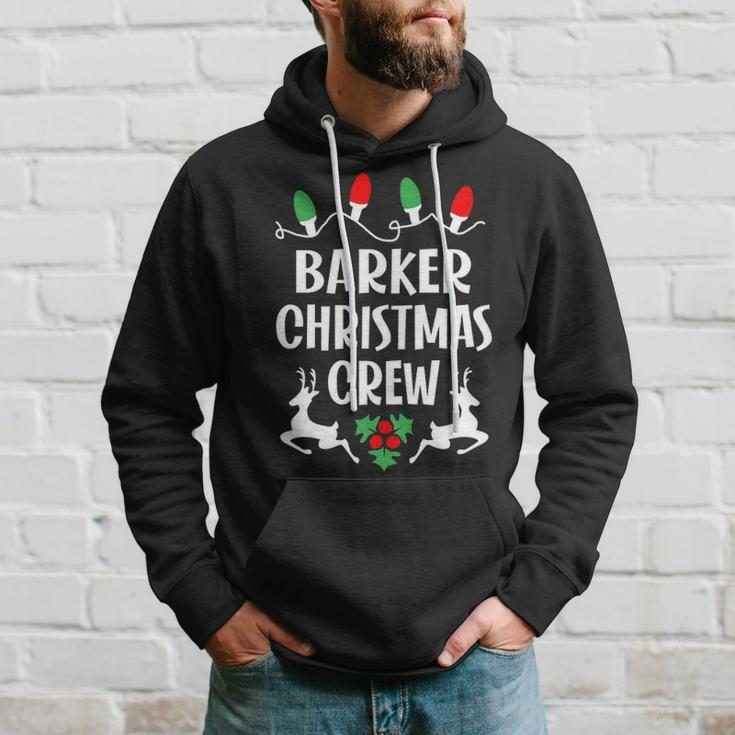 Barker Name Gift Christmas Crew Barker Hoodie Gifts for Him
