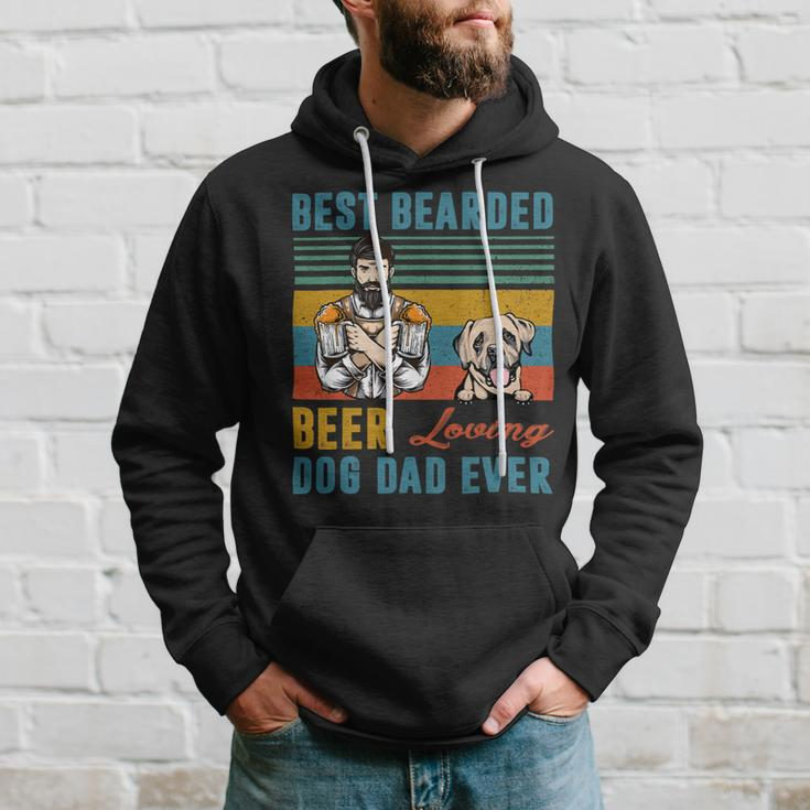 Beer Best Bearded Beer Loving Dog Dad English Mastiff Puppy Lover Hoodie Gifts for Him