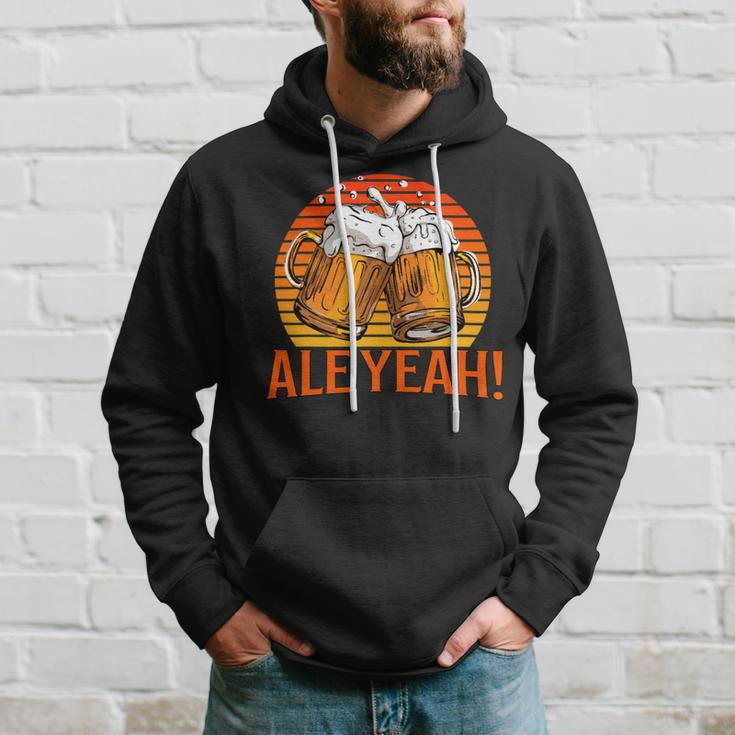Beer Funny Beer Drinkers Pun Ale Yeah Fathers Day Retro Hoodie Gifts for Him