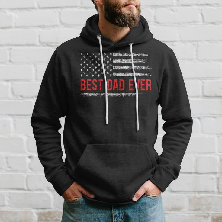 Best Dad Ever Us American Flag Gifts Fathers Day Dad Hoodie Gifts for Him