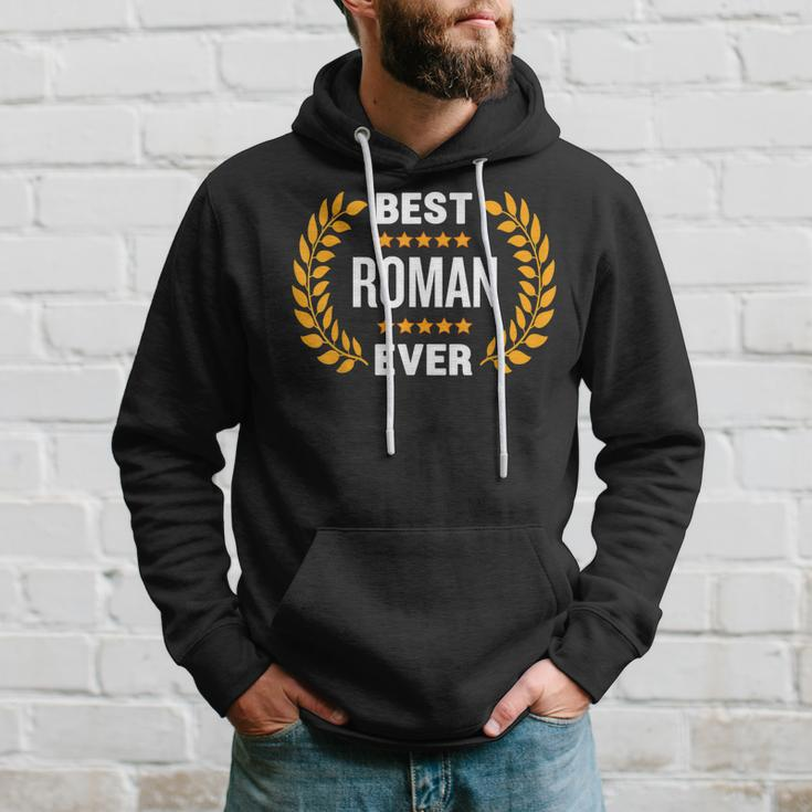 Best Roman Ever With Five Stars Name Roman Hoodie Gifts for Him