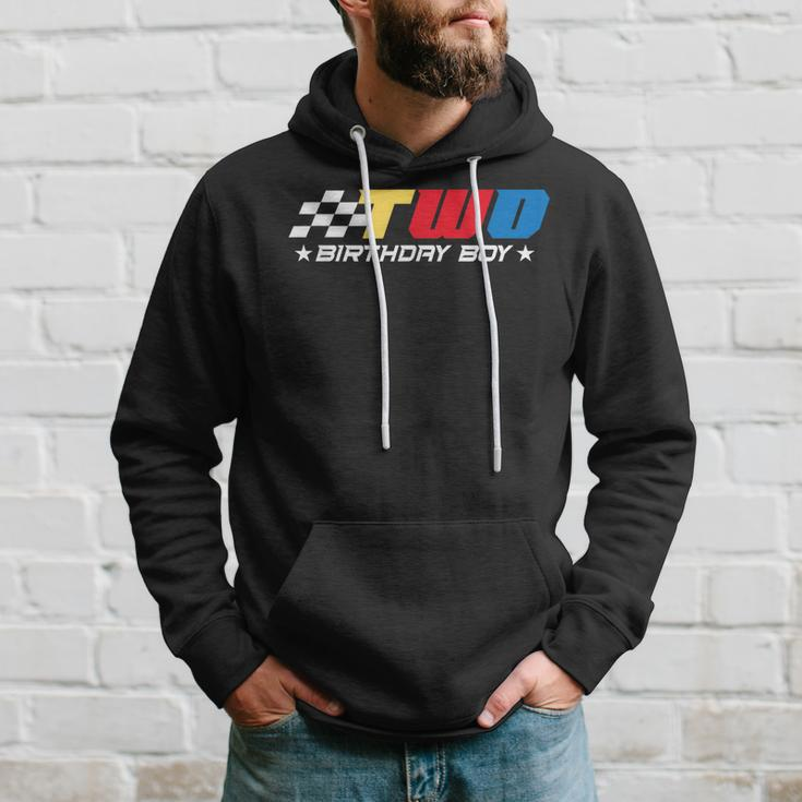 Birthday Boy 2 Two Race Car 2Nd Racing Pit Crew Driver Hoodie Gifts for Him