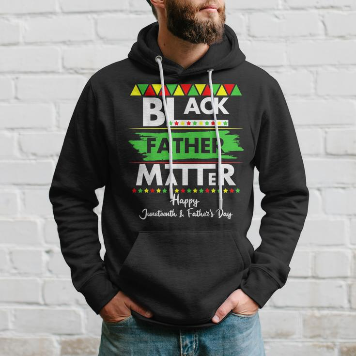 Black Father Matter Fathers Day Junenth Africa Black Dad Hoodie Gifts for Him
