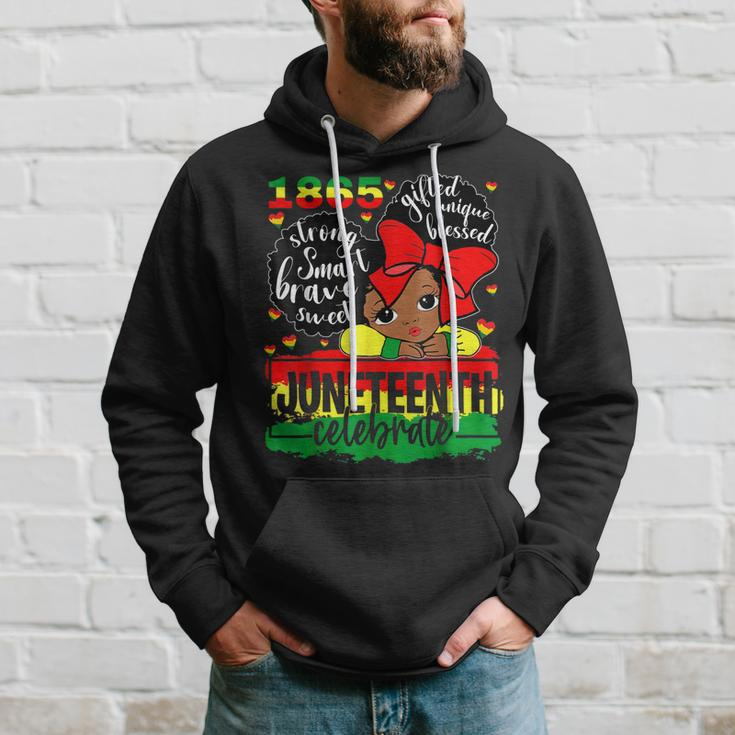 Black Girl Junenth 1865 Celebrate Indepedence Day Kids Hoodie Gifts for Him