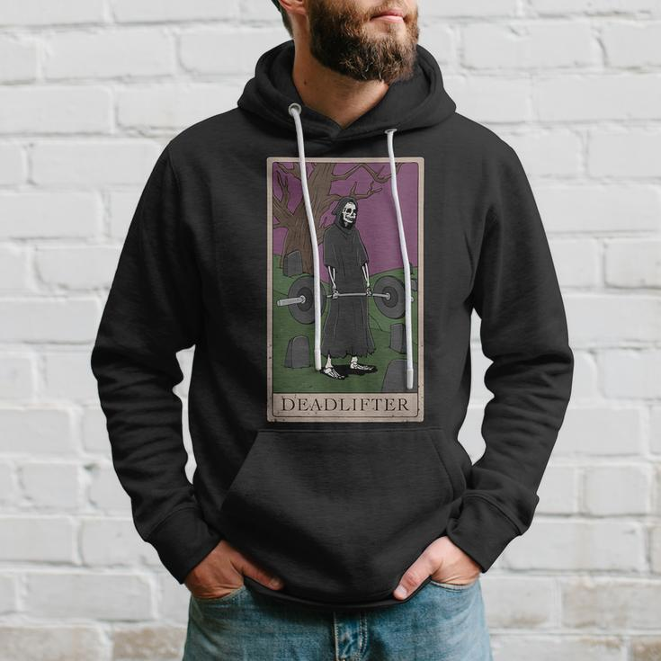 Bodybuilding Deadlifter Tarot Card Strength Training Tarot Funny Gifts Hoodie Gifts for Him