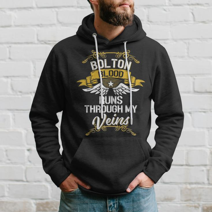 Bolton Blood Runs Through My Veins Hoodie Gifts for Him