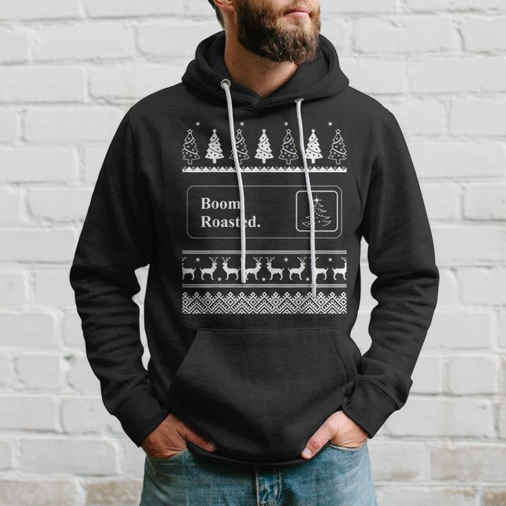 Boom Roasted Office Party Ugly Christmas Sweater Hoodie Gifts for Him