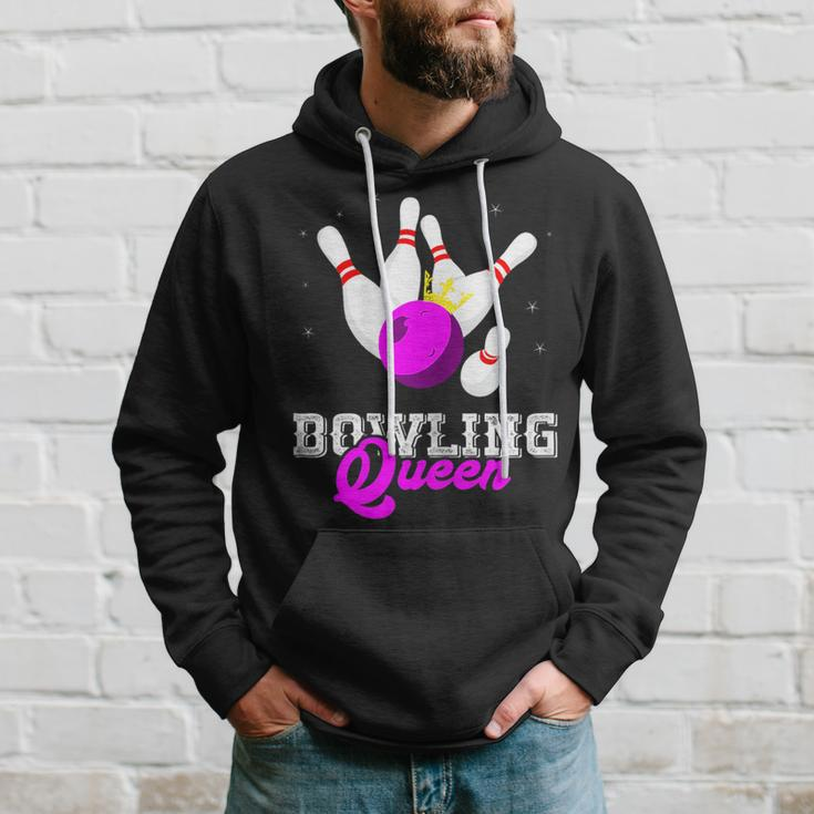 Bowling Queen Crown Bowler Bowling Team Strike Bowling Hoodie Gifts for Him