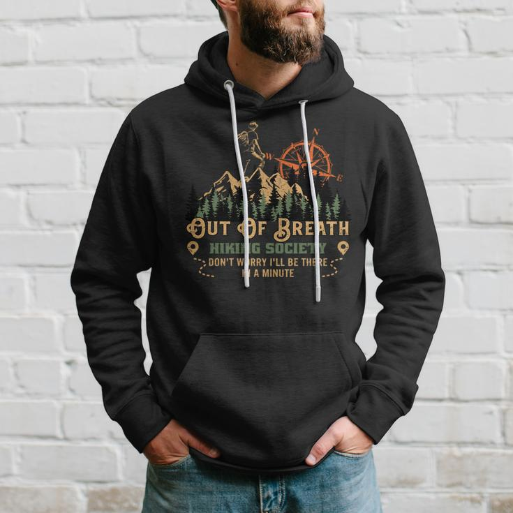 Out Of Breath Hiking Society Hoodie Gifts for Him