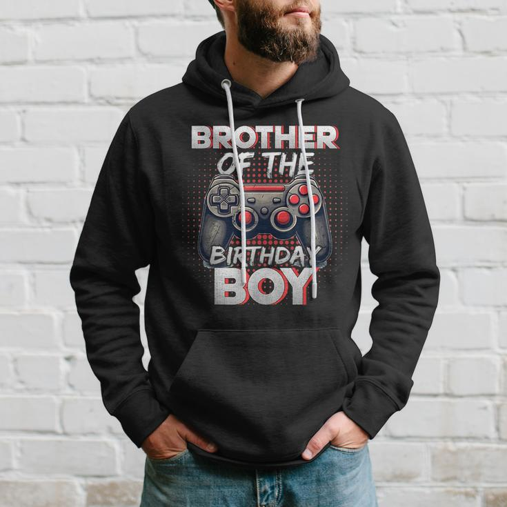 Brother Of The Birthday Boy Matching Gamer Birthday Party Hoodie Gifts for Him
