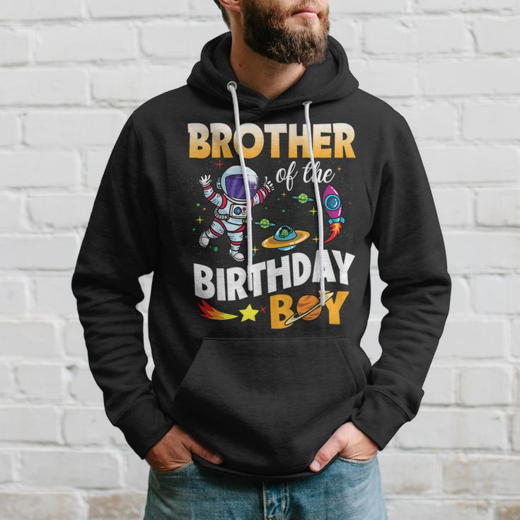 Brother Of The Birthday Boy Space Astronaut Birthday Family Hoodie Gifts for Him