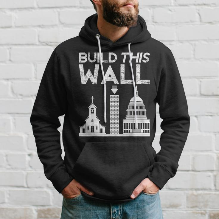 Build This Wall Separation Of Church And State Usa Hoodie Gifts for Him