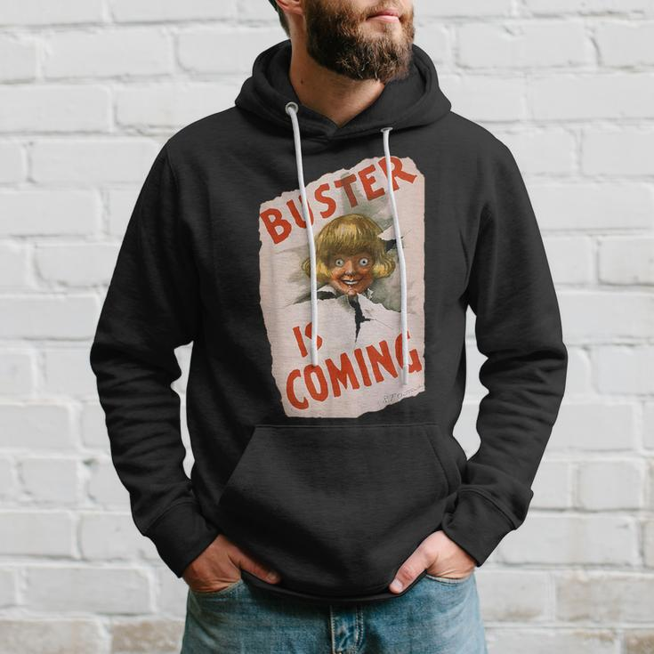Buster Is Coming Creepy Vintage Shoe Advertisement Hoodie Gifts for Him