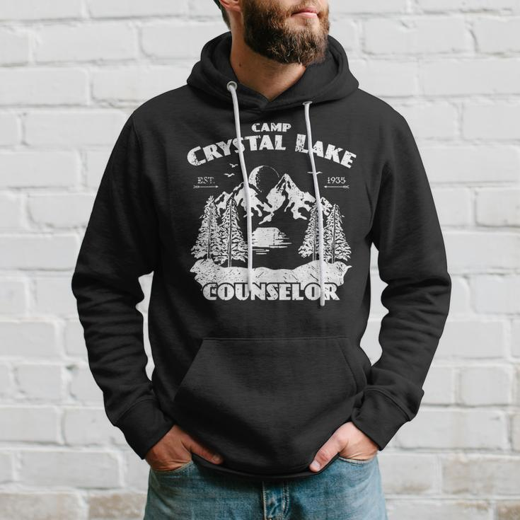 Camp Camping Crystal Lake Counselor Vintage Horror Lover Counselor Hoodie Gifts for Him