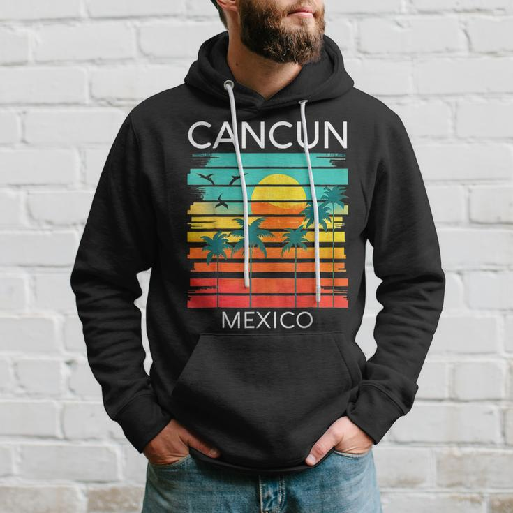Cancun Mexico Retro Mexican Resort Vacation Summer Trip 2023 Hoodie Gifts for Him