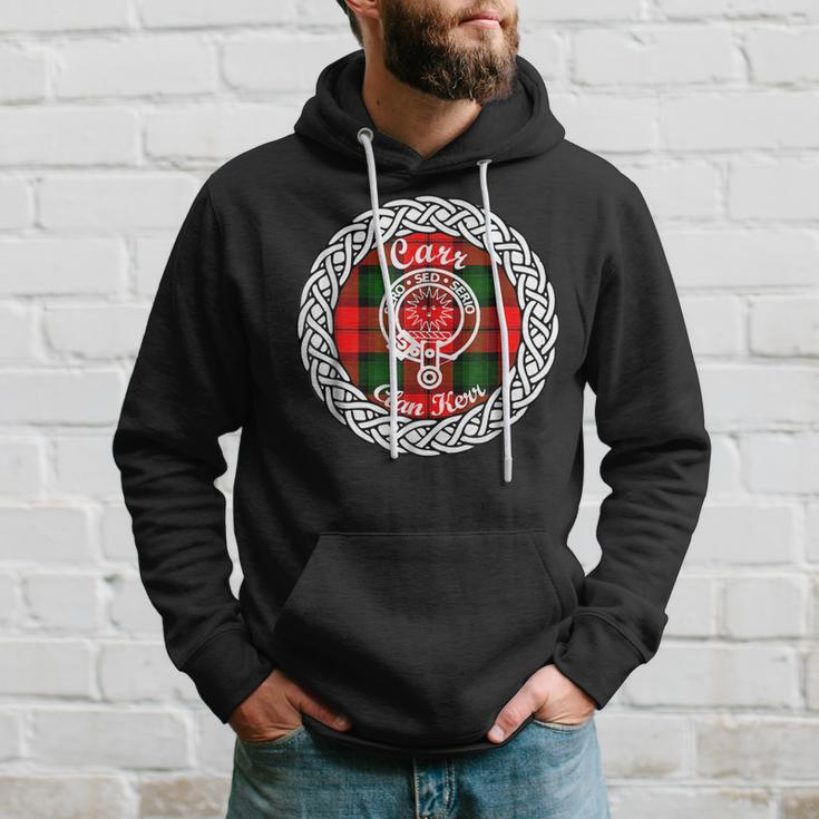 Carr Surname Last Name Scottish Clan Tartan Badge Crest Funny Last Name Designs Funny Gifts Hoodie Gifts for Him