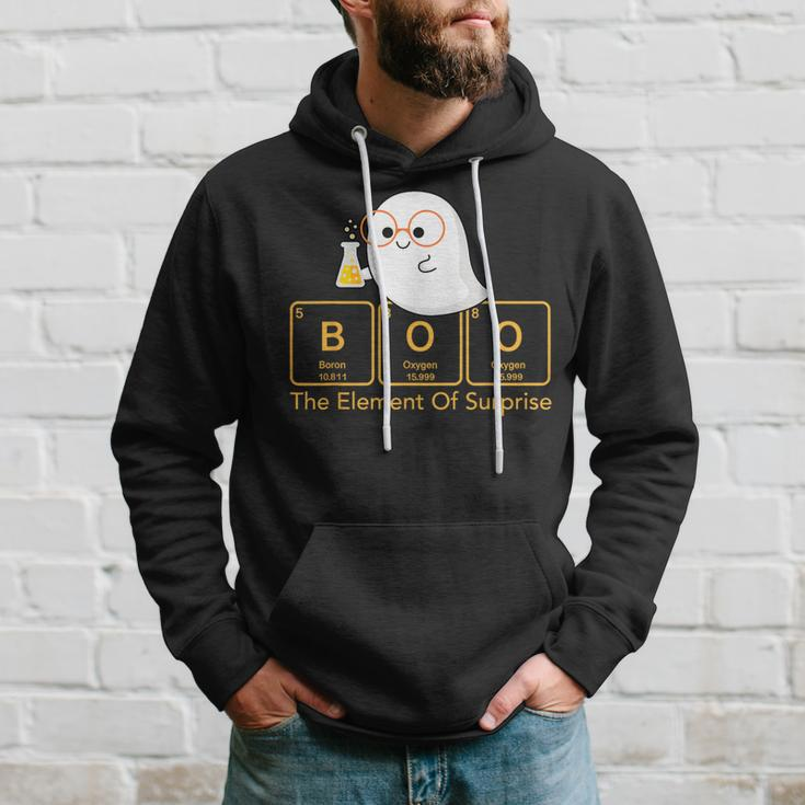 Chemistry Boo The Element Of Surprise Cute Chemist Halloween Hoodie Gifts for Him